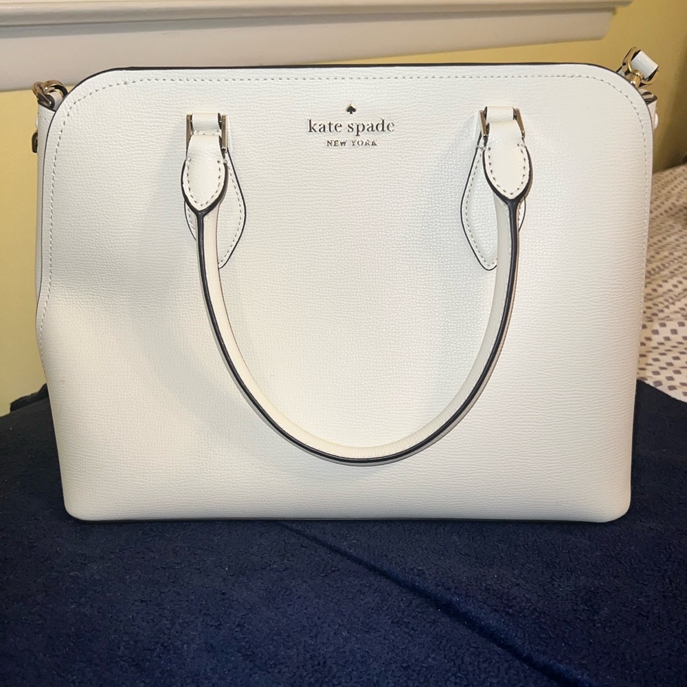 Kate spade white/cream shoulder purse